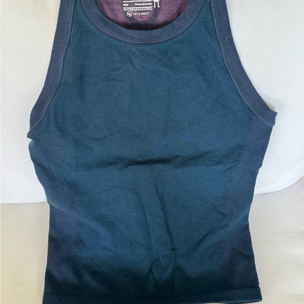 Smartwool merino wool intraknit Navy Blue Tank Top